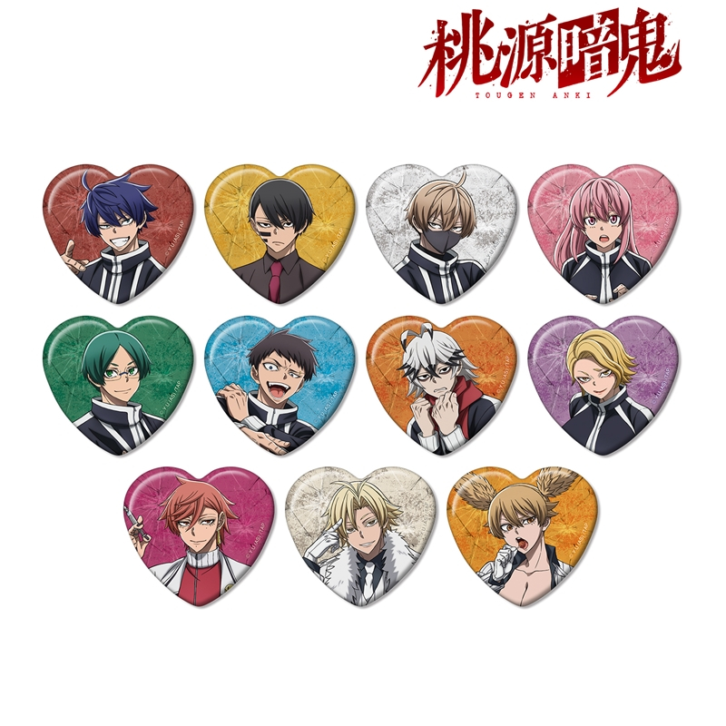 アニメイトオンラインで予約開始！ 桃源暗鬼 トレーディングハート型缶