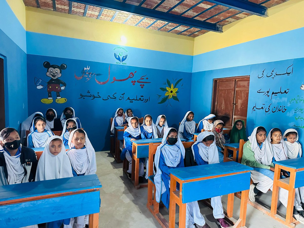 NewHopeFdnPK's tweet photo. Alhamdulillah 🤍
After Primary Section now The #NHF has completed the Middle Section of NHF adopted Girls School, Dilber Mahar Taluka Sindhri Mirpurkhas.
From just 5 students to 200 plus students, this journey is a true example of hope in action. 
#GirlsEducation 
#NHFEduction https://t.co/hiIXQBso3o
