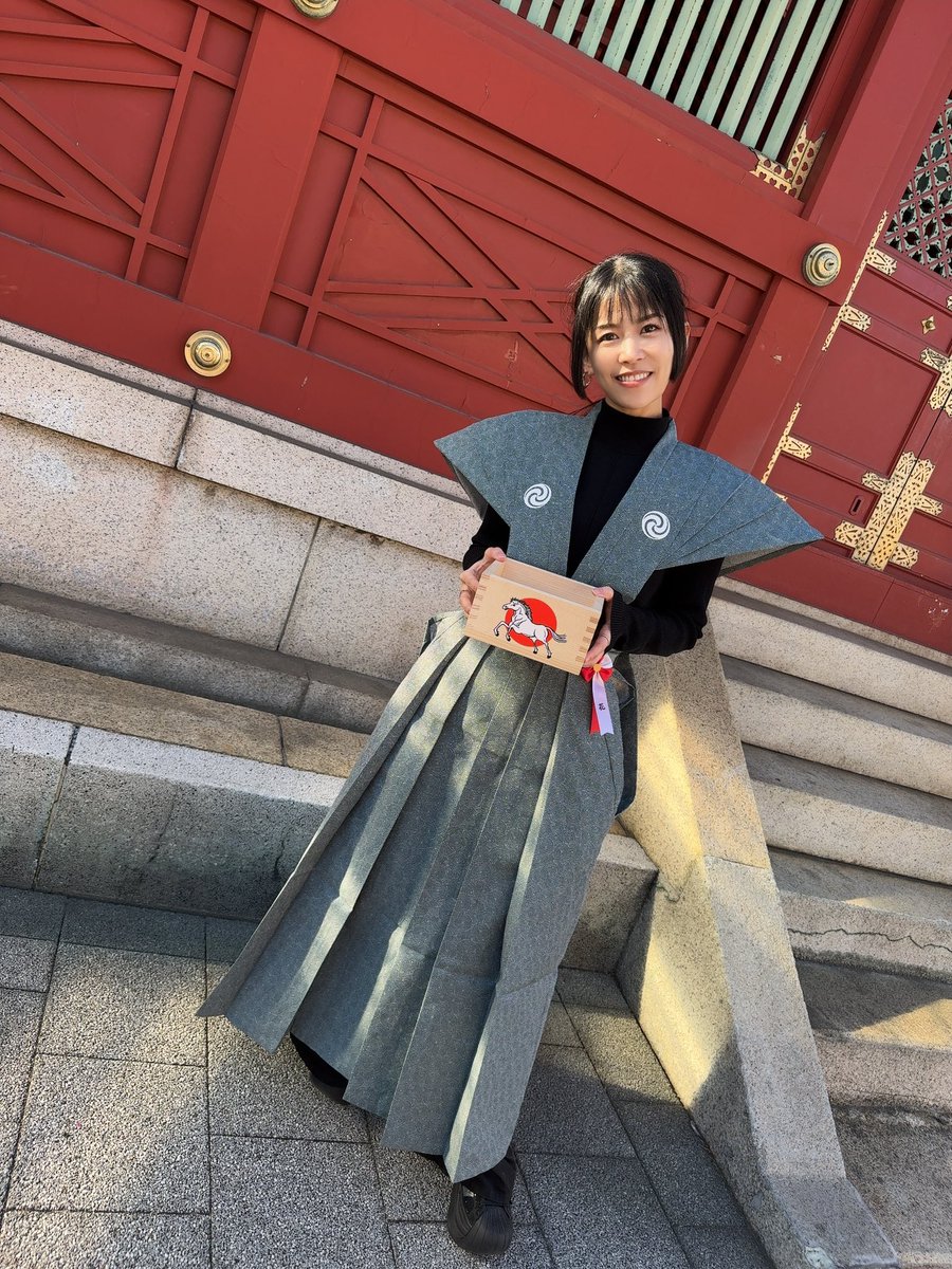 aibaaiai's tweet photo. 本日 #節分👹
神田明神さまにて、
豆まきをさせていただきました🫘
レディ•C選手と月山和香選手とご一緒できたの嬉C〜♡
「鬼は〜そと！福は〜うち！」
2026年たくさん笑える年になりますよう☺️
ありがとうございました!!!!!
#神田明神 #STARDOM https://t.co/bmjIiAVGyK