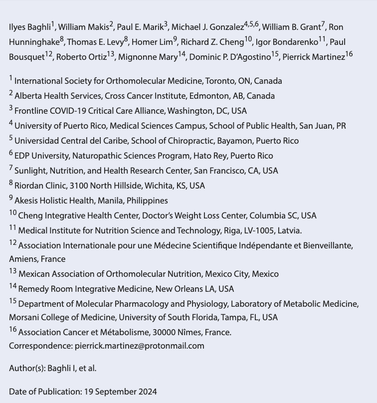 🚨BREAKING NEWS: A new cancer protocol using ivermectin, a ketogenic diet, fasting, and fenbendazole was published in September 2024.

<a href="/_Ivermectincure/">Ivermectin Shop | Ivermectincure |</a> 

The 7 Therapeutic Hybrid Model for Cancer Treatment:

Vitamin C

Vitamin D

Zinc

Ivermectin

Fenbendazole, Mebendazole, and