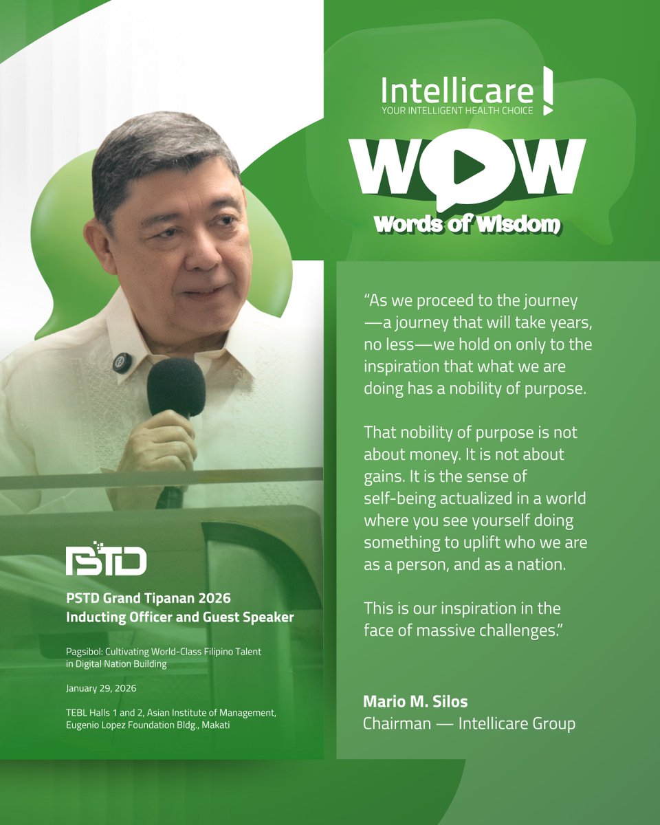 Being in the industry for 30 years, we deeply value every opportunity and platform to share thoughts that spark impact and ripple outward.

Intellicare W.O.W. (Words of Wisdom) will be our avenue to deliver relevant information, inspiring messages, and meaningful insights.