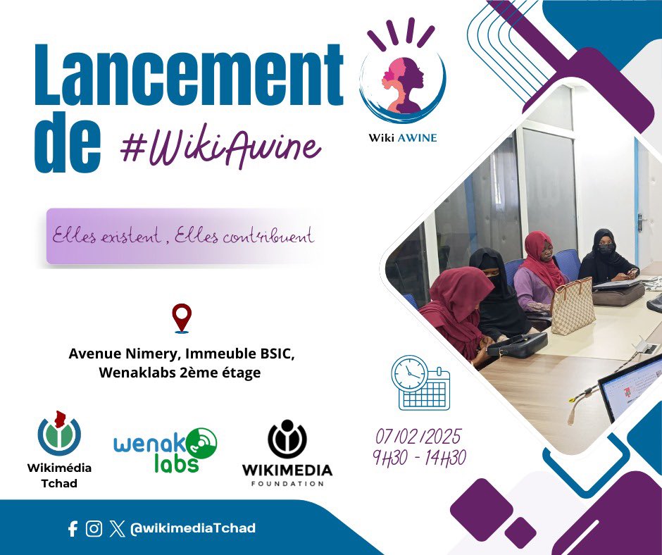Wikimedia Tchad tweet media