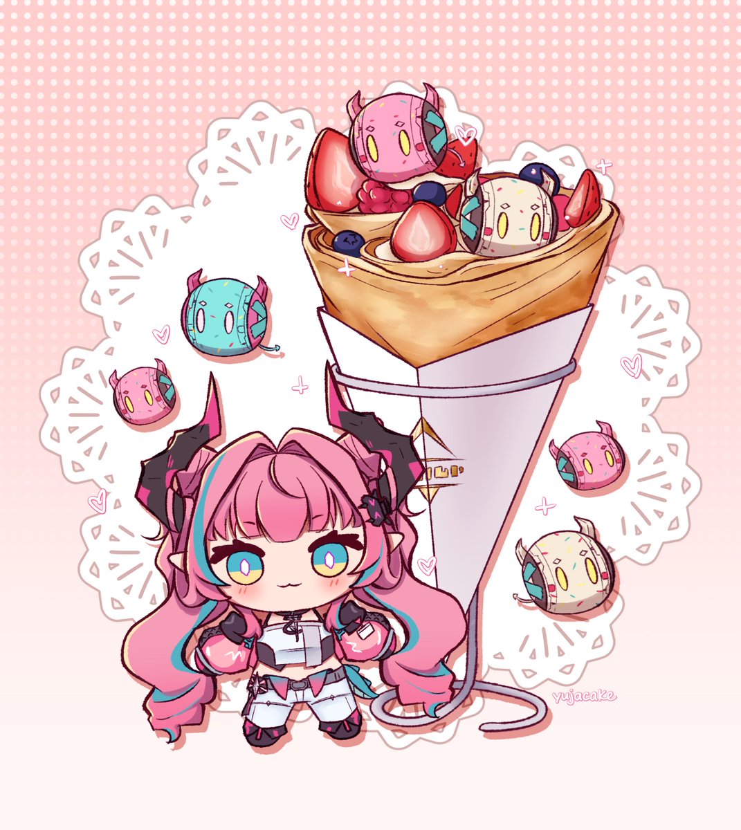 スルト(アークナイツ) 「endfield limited ops &amp; their snacks!」|대のイラスト