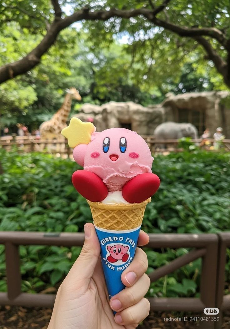 sweetxdessert's tweet image. Kirby ice cream