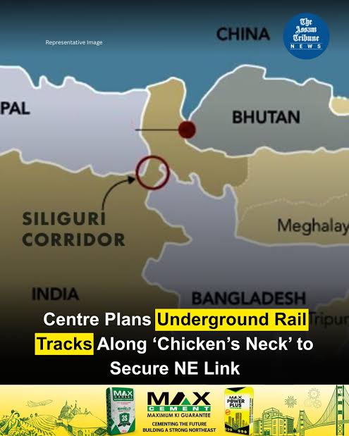 KananHTrivedi's tweet image. केंद्रीय रेल मंत्री:
केंद्र सरकार सुरक्षा कारणों को देखते हुए
प.बंगाल में 40 Km. लंबे रणनीतिक कॉरिडोर पर अंडरग्राउंड रेलवे ट्रैक बिछाने की योजना बना रही है
कॉरिडोर पूर्वोत्तर को देश के बाकी हिस्सों से जोड़ने वाला अहम लिंक है

👉संदेश:अब आप भारतीय सेना की आवाजाही को नहीं रोक सकते
