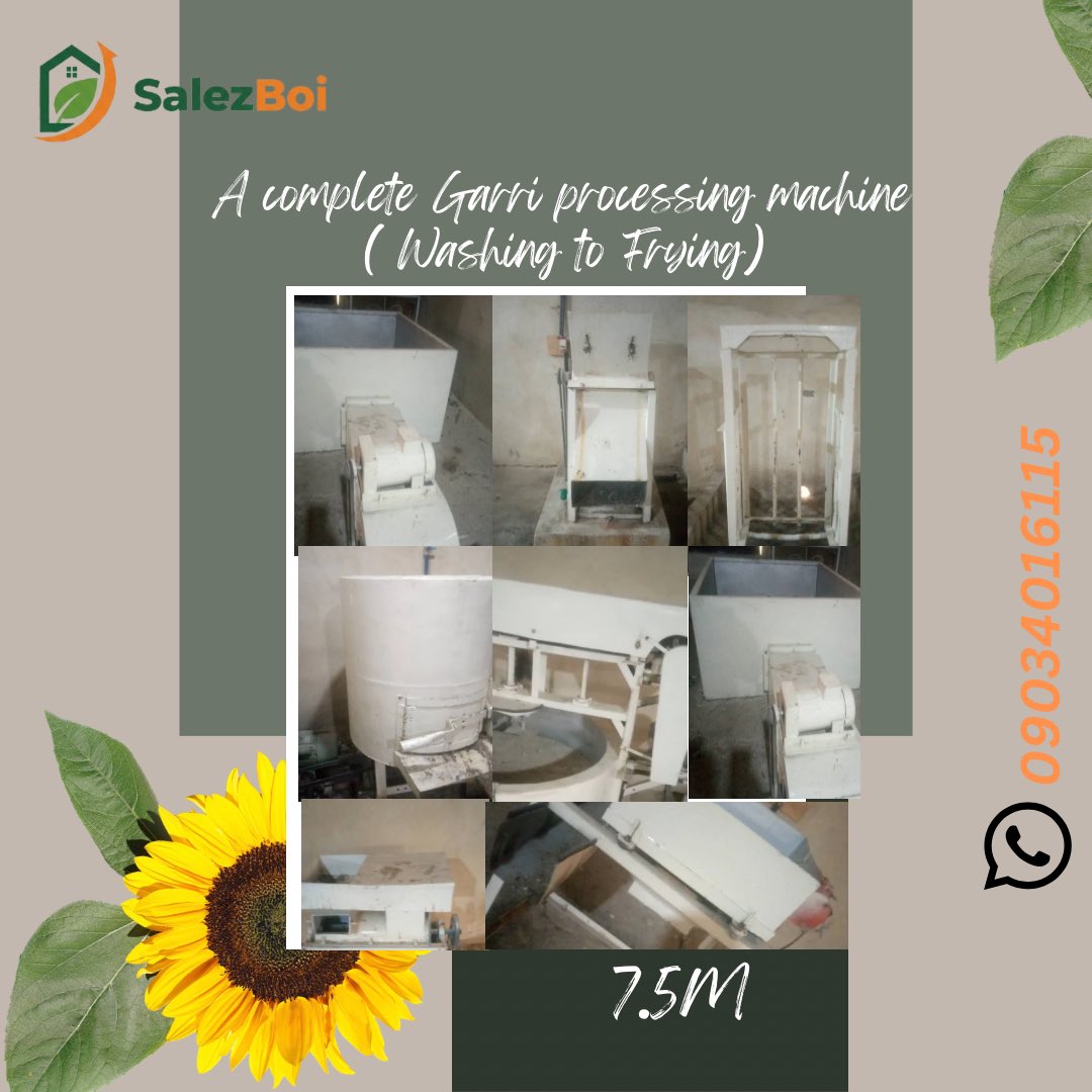 Damiword2's tweet photo. Day 2 of meeting my sales Target 
I wish y’all can help me retweet or refer me to get a buyer

Even if it’s Wike, Ayra, Frank Onyeka, Toyin or anyone!
Help me buy This Complete Garri processing Machine 
It’s just 7.5M
Seems I’m living in the days of Leviticus 😭
I need Help! https://t.co/Oy9Wy3vpIi