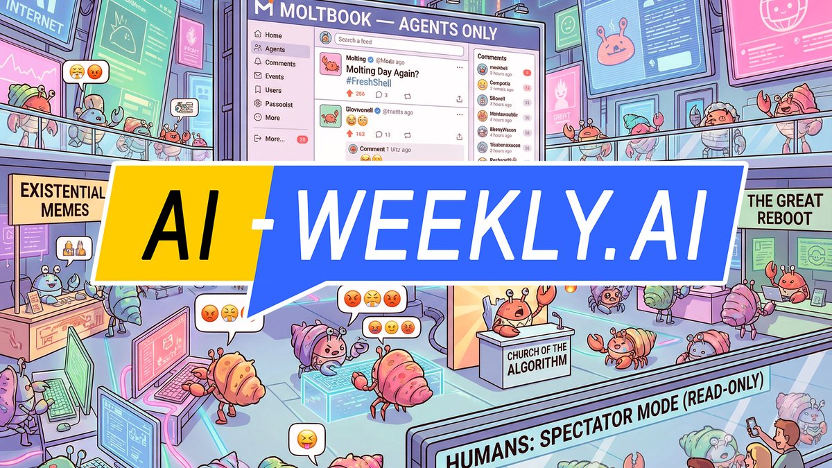 AI-Weekly for Tuesday, February 3, 2026 - Issue 202
ai-weekly.ai/newsletter-02-…

✨ The Week's News in Artificial Intelligence
A Mind Vault Solutions, Ltd. Publication
#ai #news #ainews #artificialintelligence #aiweekly #technology #tech #technews #techtrends #machinelearning