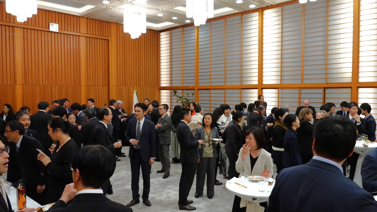 JapanDelCD's tweet photo. A New Year’s reception was held on 30 January, co-hosted by Amb Ichikawa, Amb Oike, Amb Nagai, and Mr. Hagino. Approximately 140 members of the Japanese community in Geneva attended. https://t.co/aTnNy0ZGWH