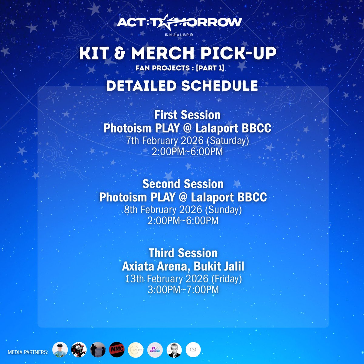 MOAs! Here’s the detailed locations for pick-up day! 🌟

For pick-up on 13th February, we will be updating our exact on-site location on the day itself! 

See you this weekend MOA! ✨