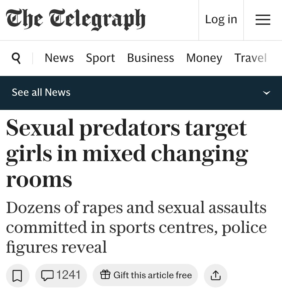 terfasaurusrex's tweet photo. @richardosefton Because tranwomen dont need a private island to rape and sexually assault children, they do so in the public establishments https://t.co/FJQezAmkq7
