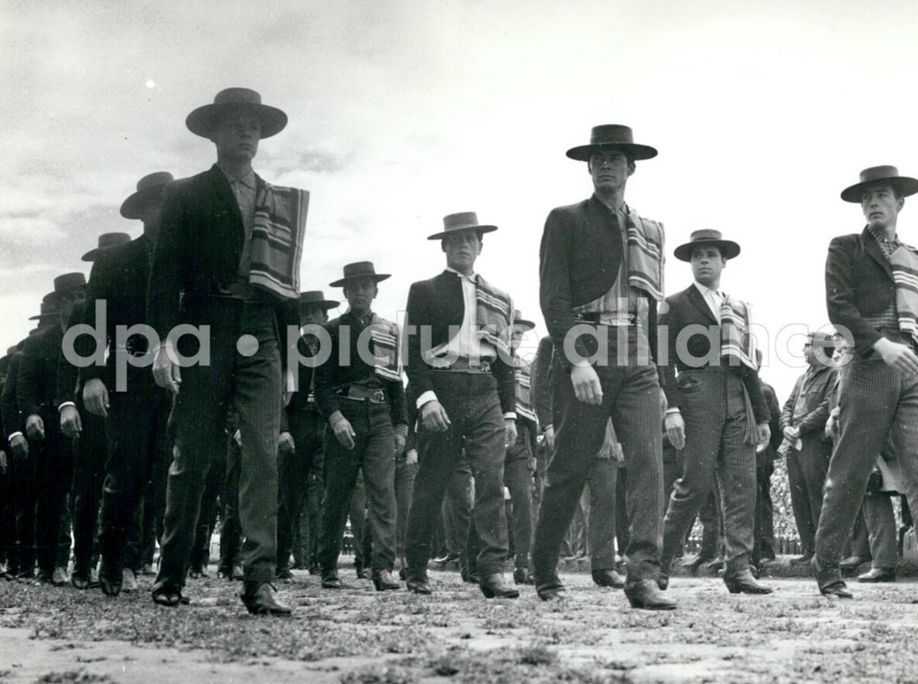 Desfile Huaso en Rancagua. Circa 1966