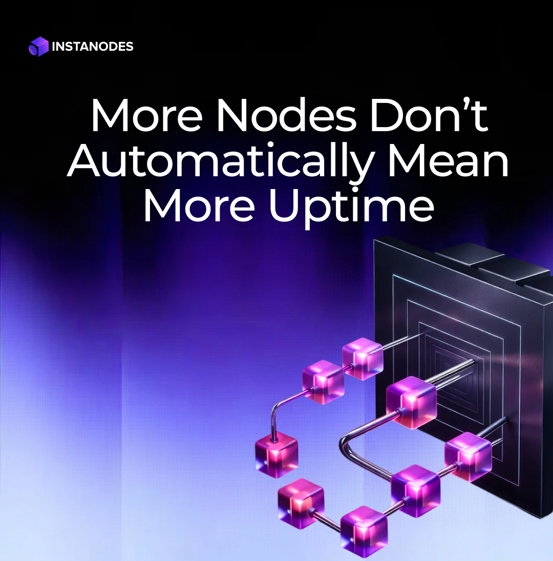 instanodes's tweet photo. Quality over quantity always wins.
Professional node operators with proper redundancy achieve superior uptime.
#Nodes #Uptime #NodeAsAService #Blockchain #Web3 https://t.co/No6bw8opAg