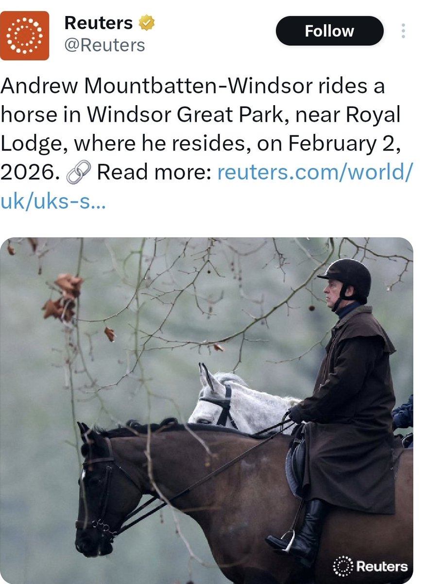 You absolutely CANNOT call for Mandelson to hand back his Lord title and call for an investigation without also calling for the monarchy to be abolished!
Because calling for one and not the other makes you a brainwashed hypocrites and extremely obedient servants.