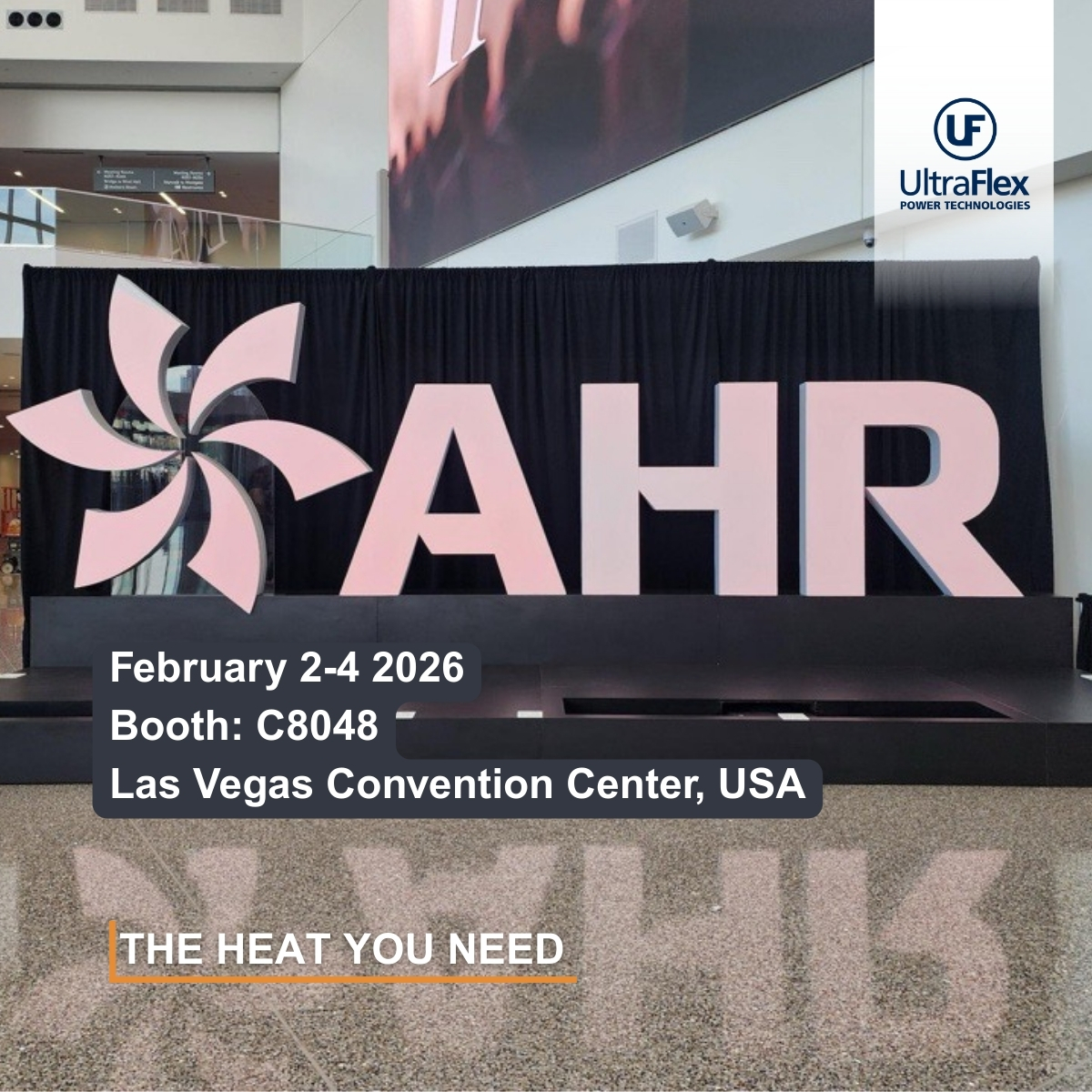 ultraflexpower's tweet image. We’re live at #AHR2026! 🚀
🗓️Feb 2 – 4, 2026
📍Las Vegas Convention Center
🔍Booth C8048
Stop by to see our induction brazing solution in action redefining efficiency for the HVAC industry.
#UltraflexPower #InductionHeating #HVAC #AHR2026 #InductionBrazing