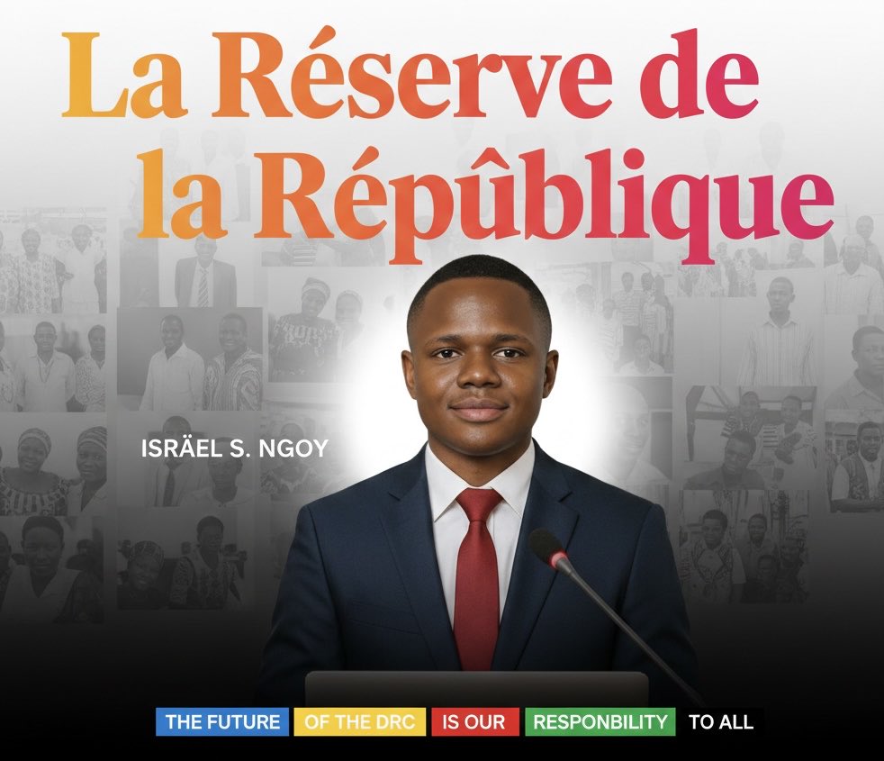 ISRAELSNGOY's tweet photo. L’avenir de la RDC est  notre responsabilité à tous https://t.co/gideLc0MJK
