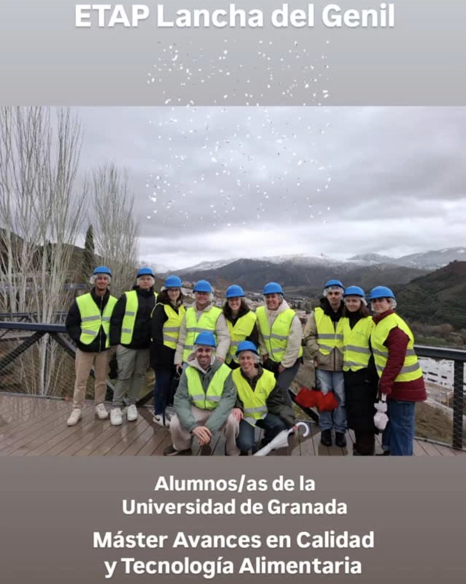 El frío y la lluvia no desanimó ayer a los alumnos de la UGR que visitaron la Potabilizadora de Granada, un símbolo de desarrollo y #EconomíaCircular que nos asegura una calidad excelente del agua.
#EtapLanchadelGenil