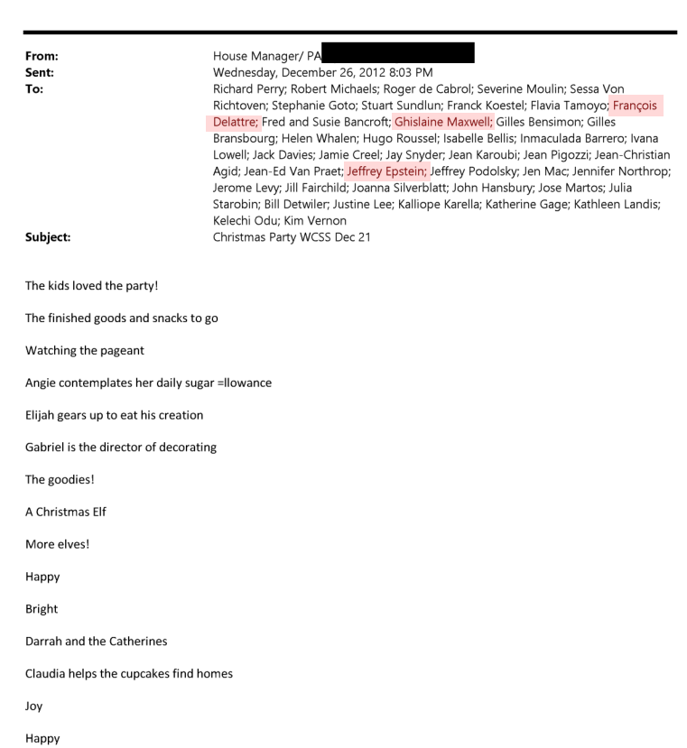 LeBunkerBtc's tweet image. Quand on vous dit que l'argent de vos impôts sert à financer des pédophiles, ce n'est pas un euphémisme. 

François Delattre, ancien ambassadeur de 🇫🇷 aux USA et aujourd’hui ambassadeur en Allemagne, après une soirée avec Epstein &amp;amp; Maxwell: 

📩"Les enfants ont adoré la soirée!"