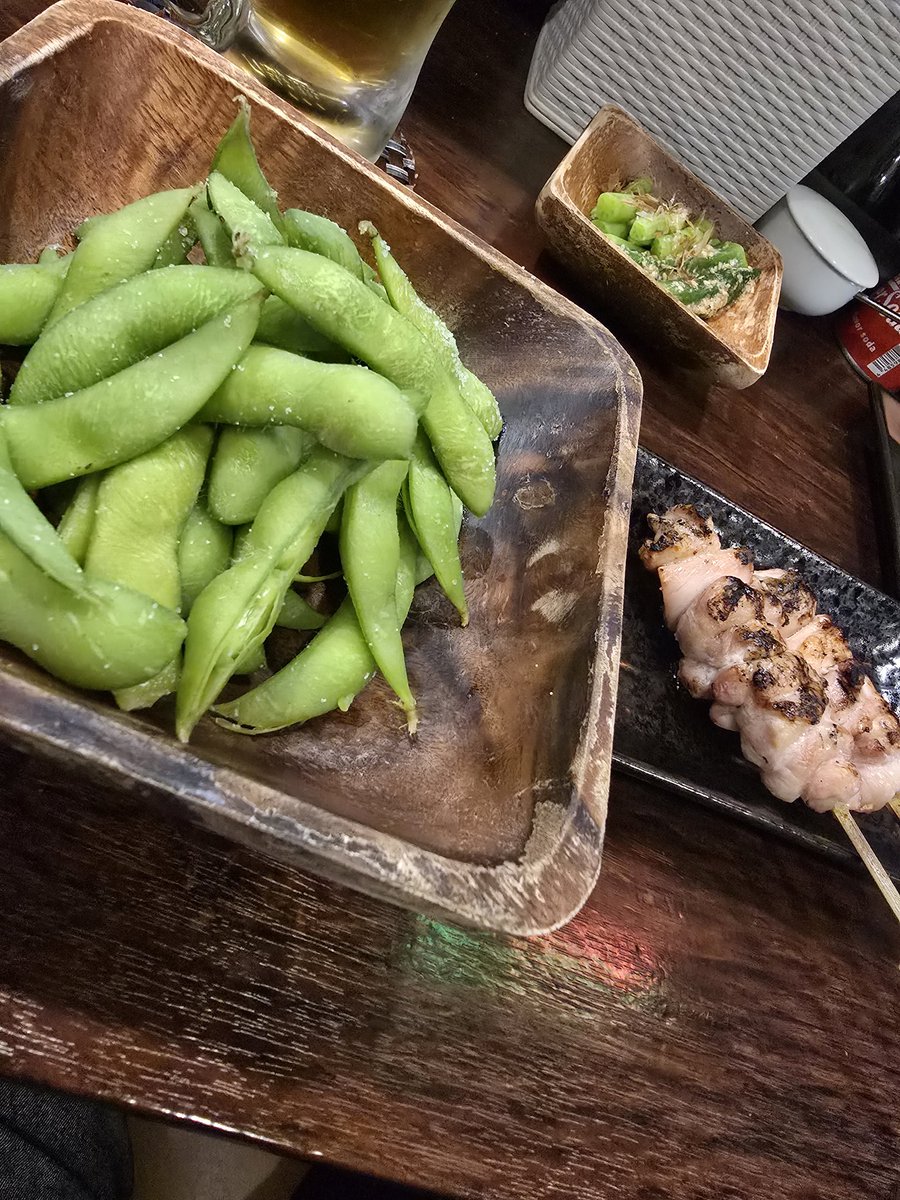 急遽休みになったので豆食べに来た😗