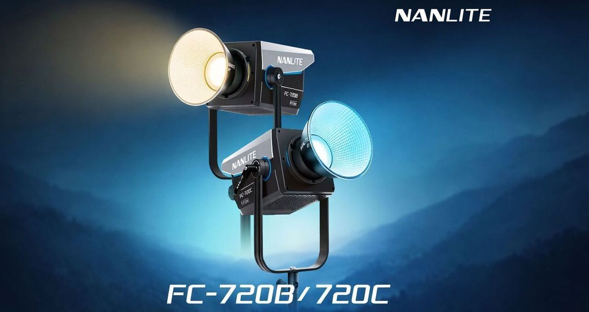 slashCAM's tweet image. Nanlite Bi-Color FC-720B und Vollfarben FC-720C - 750 Watt für unter 750 Dollar slashcam.de/news/single/Na…