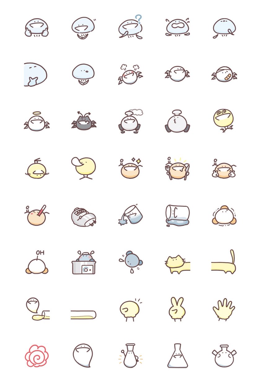 oyasumi_orgchem's tweet photo. 【そるべんつ絵文字】

LINE絵文字ができました！
小さい分子が小さくなった、理系仕様の絵文字です

毎日実験する人も
化学の勉強をしている人も

ぜひチェックしてみてください！

▼リンクはこちら
https://t.co/KZjis3pnWW 

#そるべんつ https://t.co/GXe8IbwLp0