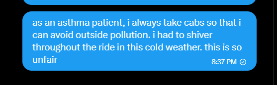 blankmetaphor's tweet photo. @UberIN_Support DMed this y'day. Still awaiting compensation for this ride. https://t.co/txropDISbo