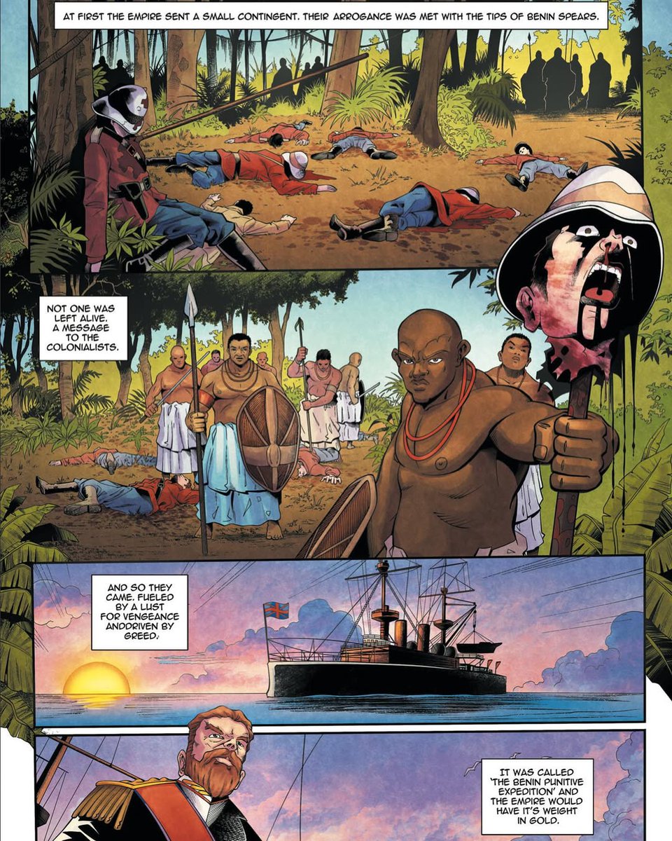 The Crusaders; Hunt for the sun blade of Oba Ovonranmen. 

A story developed by Thomas Eromose; The story centered on a Nigerian family of swashbuckling sibling heroes who travel the world to take back artefacts stolen from Africa during colonialism.