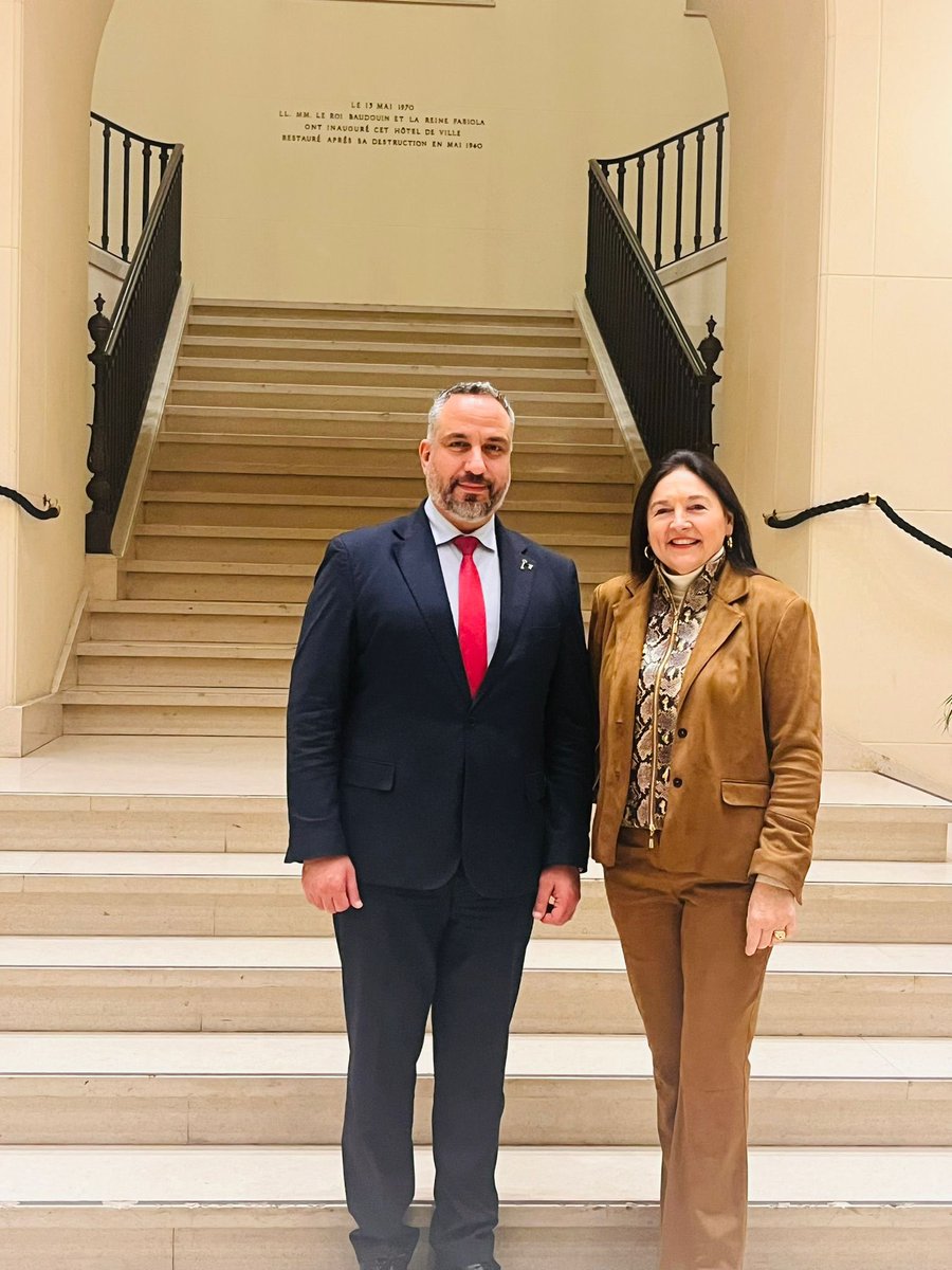 O Presidente da Câmara Municipal de Belém na Cisjordânia, Maher Nicola Canawati, reuniu-se com a presidente da Câmara Municipal Belga de Tournai, Marie-Christine Marghem, para reafirmar a longa parceria de cidades-irmãs.