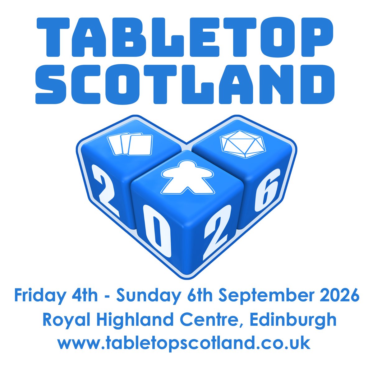 Tabletop Scotland 4-6th September 2026, Edinburgh tweet media