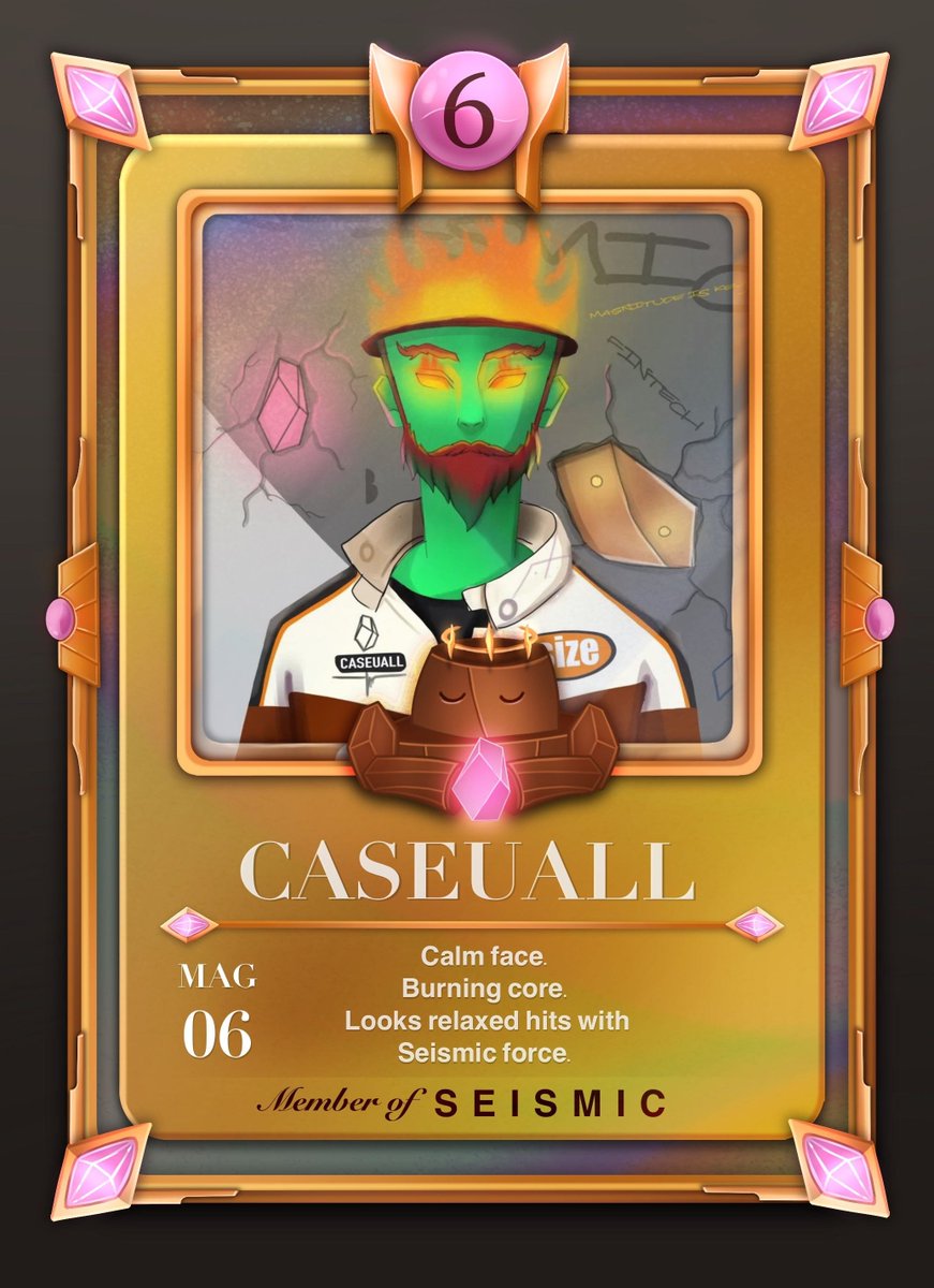 Received cool <a href="/SeismicSys/">Seismic</a>  card from my friend. Thanks a lot for taking the time to make this for me, means a lot. <a href="/NoxxW3/">Noxx</a> <a href="/xealistt/">Xealist</a> <a href="/heathcliff_eth/">Heathcliff</a>