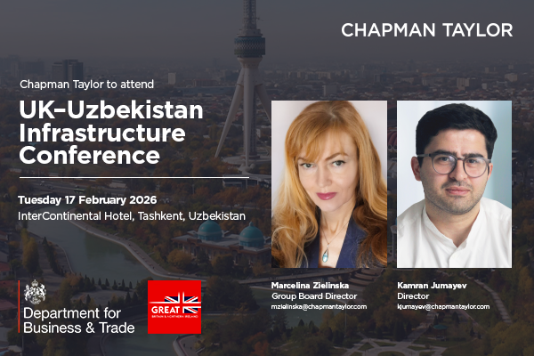 Chapman_Taylor's tweet photo. Chapman Taylor to attend UK–Uzbekistan Infrastructure Conference in Tashkent

https://t.co/vmAn70fz16

#Uzbekistan #InfrastructureConference #UrbanDevelopment #ChapmanTaylor #ArchitectureAndDesign #Architects #Architecture #Designers #Masterplanners #Masterplanning #UrbanDesign https://t.co/3xlPAom5J4