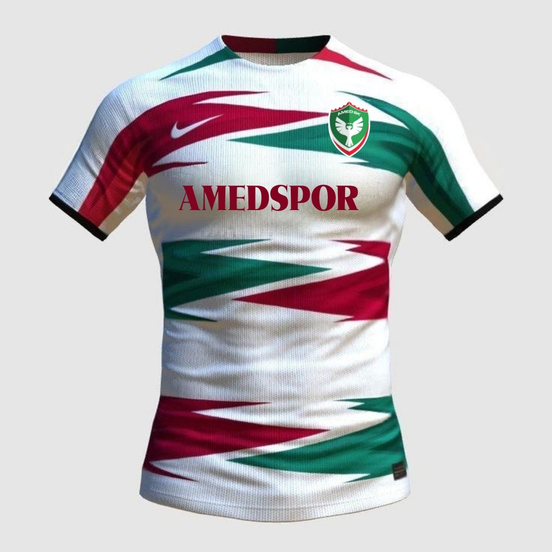 Amedspor 
Beyaz Deplasman Forması Tasarım