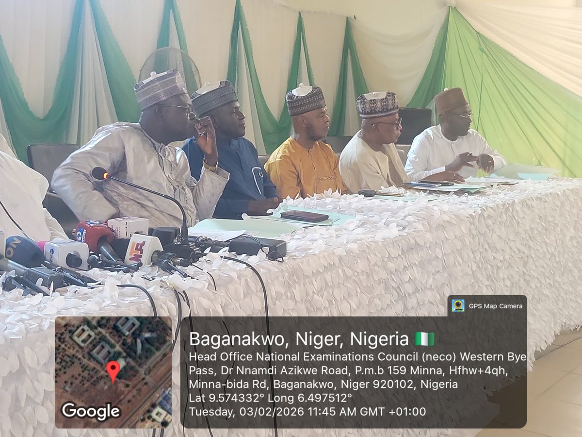 National Examinations Council (NECO) tweet media