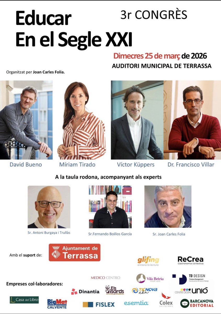 Nos vemos en la tercera edición del congreso: Educar en el siglo XXI.☺️Una oportunidad para la reflexión y el crecimiento para los amantes del mundo educativo. Sin duda… un imperdible.