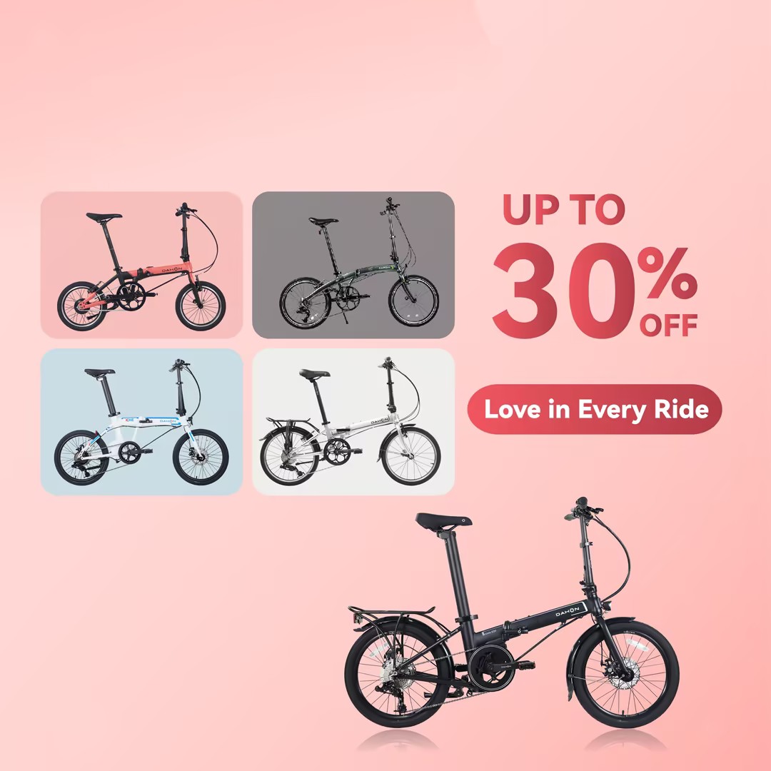 dahonbicycles's tweet photo. Valentine’s Exclusive Deals unveiled
Save up to 30%, 5 Dahon folding bikes recommended for your gift ideas.
👉Grab 2 bikes & unlock bigger savings 🚲🚲
Find your ideal ride today!😎
🔗Shop now: https://t.co/GBFT7zeMtf
#DAHON #RideWithUs #ValentineSpecial #KFeather
#Mariner https://t.co/xbQtpEtxKi