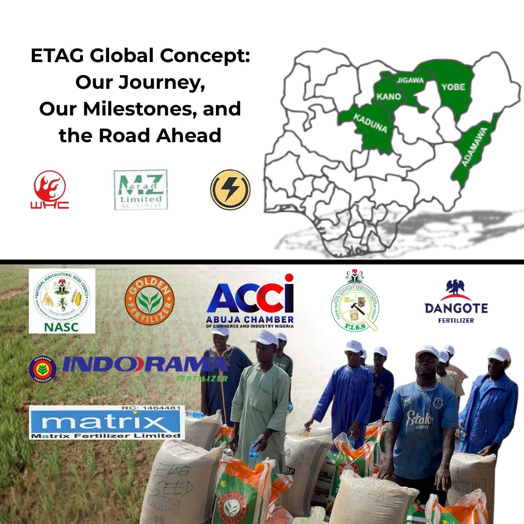 etagglobal's tweet photo. Building the future of farming, one state at a time. 🇳🇬

From Kaduna to Adamawa, ETAG Global Concept is scaling Smart Agriculture, training smallholders, and leading the way in agro-processing.

The journey continues: https://t.co/3Wv0BS5Ne3

#ETAGGlobalConcept #AgroProcessing https://t.co/68ktaZGiJC