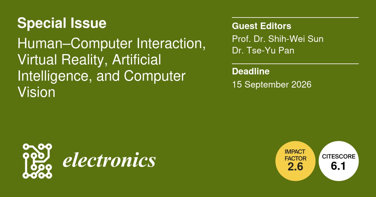Electronics MDPI tweet media