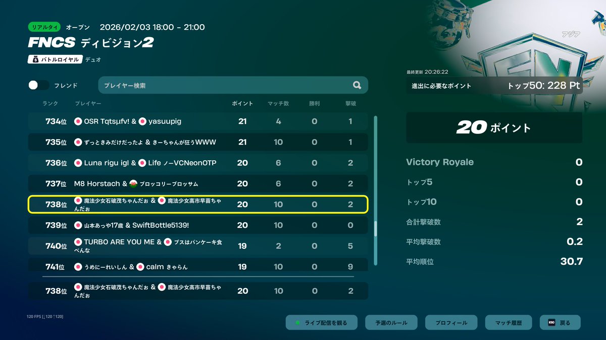 スキンで地区に―してたら終盤いけないし天空城してたら真下でリブートされるし最後らへんおもろかった