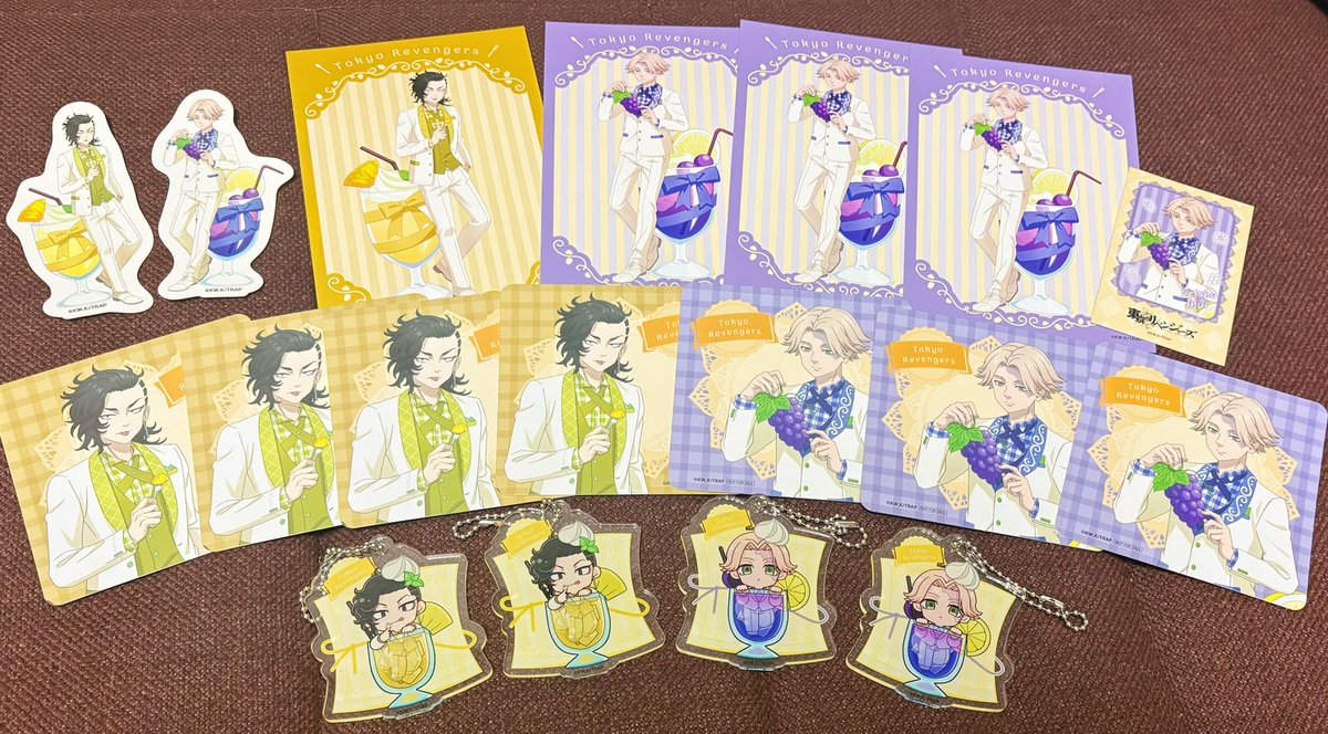 2日間行ったコラボカフェ優しい方々に交換&いただきましてほぼ🈁🐶に