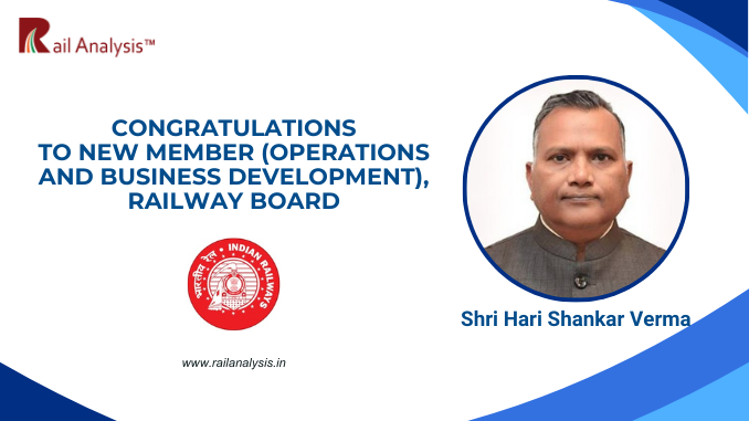 RailAnalysis's tweet photo. Shri Hari Shankar Verma assumes charge as Member (Operations & Business Development), Railway Board
Read more: https://t.co/efhyGfSgKh
#IndianRailways #Appointment #Leadership #RailOperations #RailwayBoard #RailAnalysis https://t.co/HE1E4QQf4e