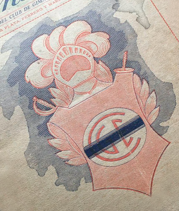 martinezdixit's tweet image. Gimnasia vuelve a utilizar el escudo que diseñó Raúl Felices (jugador de fútbol del club). Antes de este se usaba uno mucho más detallado, que lo había creado el artista Emilio Coutaret.
#CGE #GELP