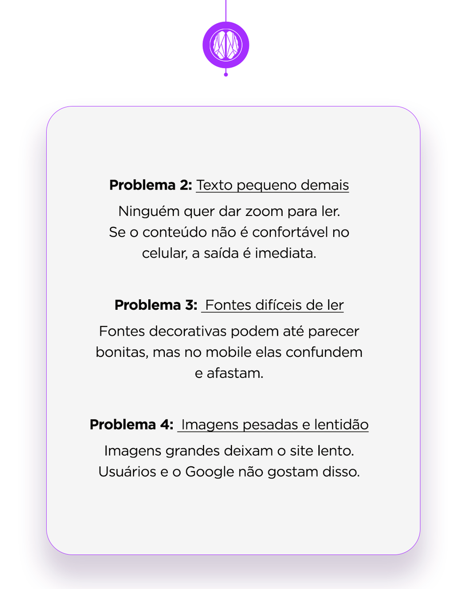 WeBrainDigital's tweet photo. Quando alguém acessa seu site pelo celular, a decisão é quase instantânea. Se a experiência for ruim, o usuário sai e dificilmente volta. A boa notícia? Pequenos ajustes geram grandes resultados. Fale com a WeBrain: https://t.co/4pkM3lgJKq #mobilefriendly https://t.co/SQkdWXVlf7