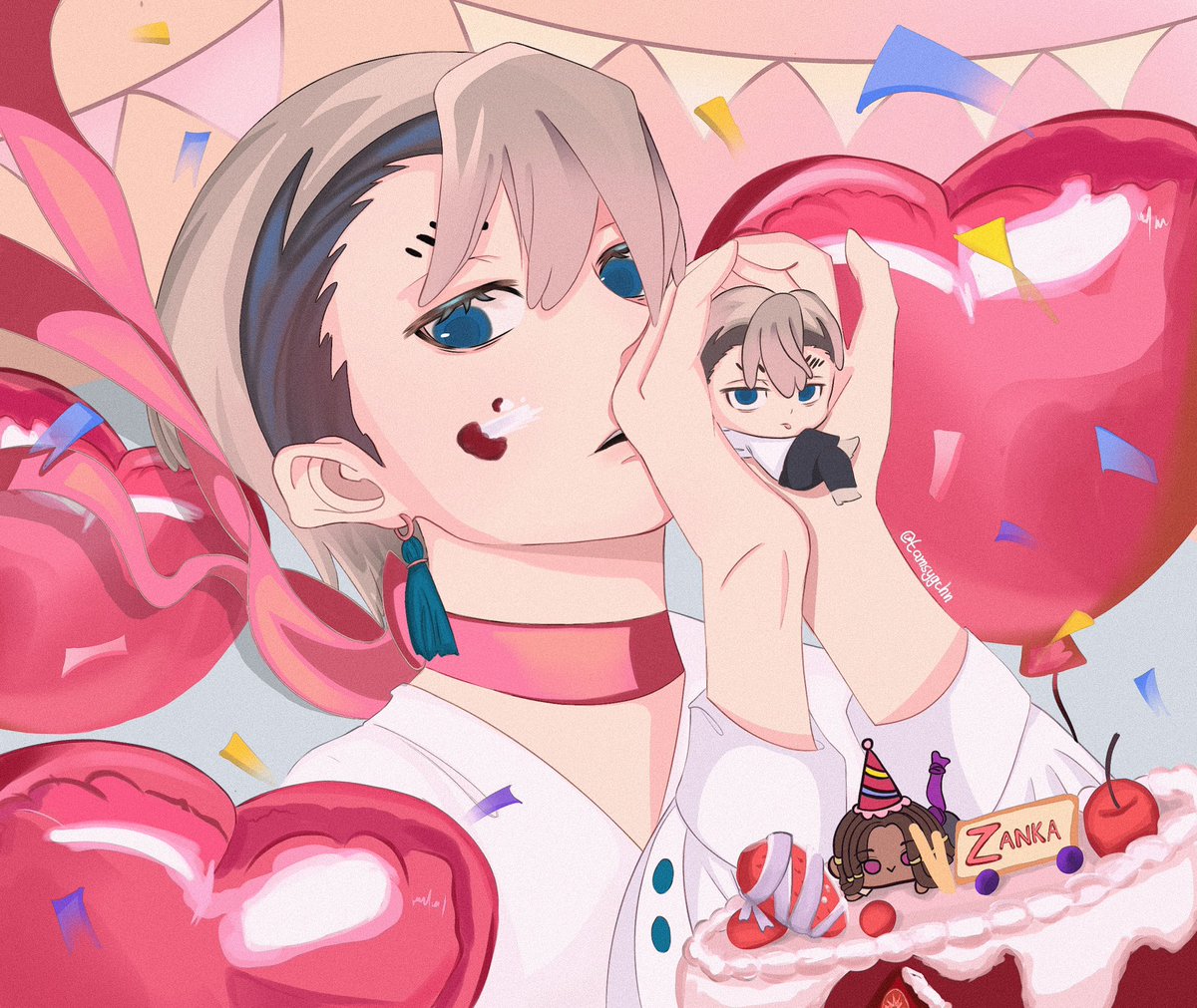 strwbycl's tweet photo. HAPPY BIRTHDAY ZANKA
#GACHIAKUTA #ZankaNijiku #gachiakutafanart https://t.co/IBjXJ3kgmD