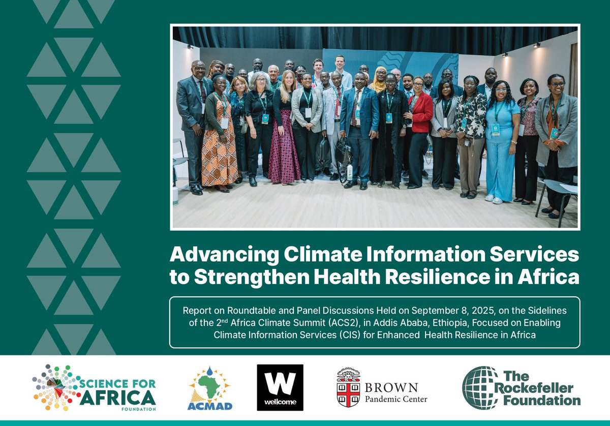 The convergence of climate data, health systems, and community knowledge holds transformative potential, as highlighted in the Africa Climate Summit #ACS2 roundtable report.

By integrating these elements, practical pathways emerge for saving lives, including interoperable data… 