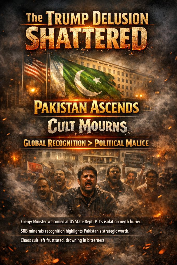 Reality check delivered.
Delusions shattered, myths buried.
Pakistan rises on global recognition—not political malice.
Facts > propaganda. 🇵🇰🔥