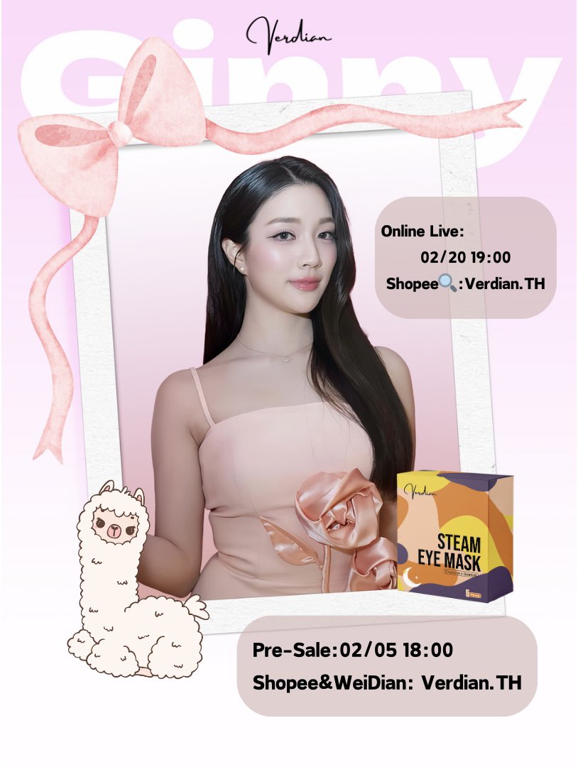 ดวงตาคู่นี้ที่ทุกคนหลงไหล 👀✨
กำลังจะทำให้คุณตกหลุมรักอีกครั้ง

เตรียมพบกับ ไลฟ์ จินนี่ ณัฐณิชา
กับไอเทมมาร์คตาจาก Veridian
สวยชัด ใกล้ชิดแบบเรียลไทม์ 💚

🗓 20 กุมภาพันธ์ 2026
⏰ 19:00 น.
📍 Shopee | Weidian

มาดูกันเยอะๆ นะคะ 💫
#VeridianXGinny 
#Ginnynatnicha