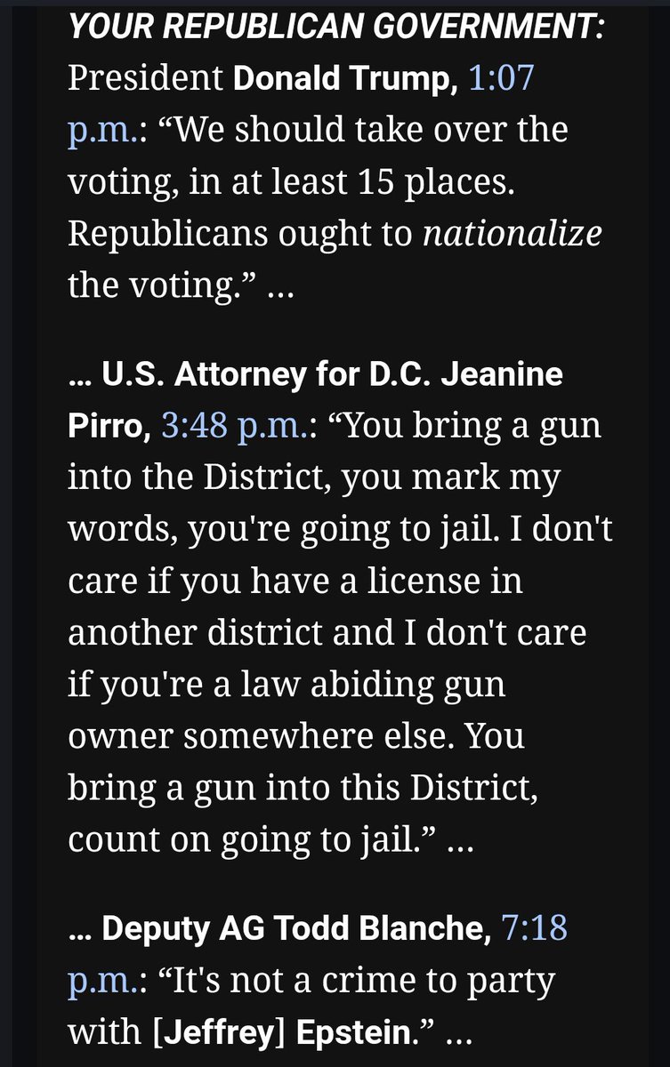 Quite the GOP agenda in playbook this morning.