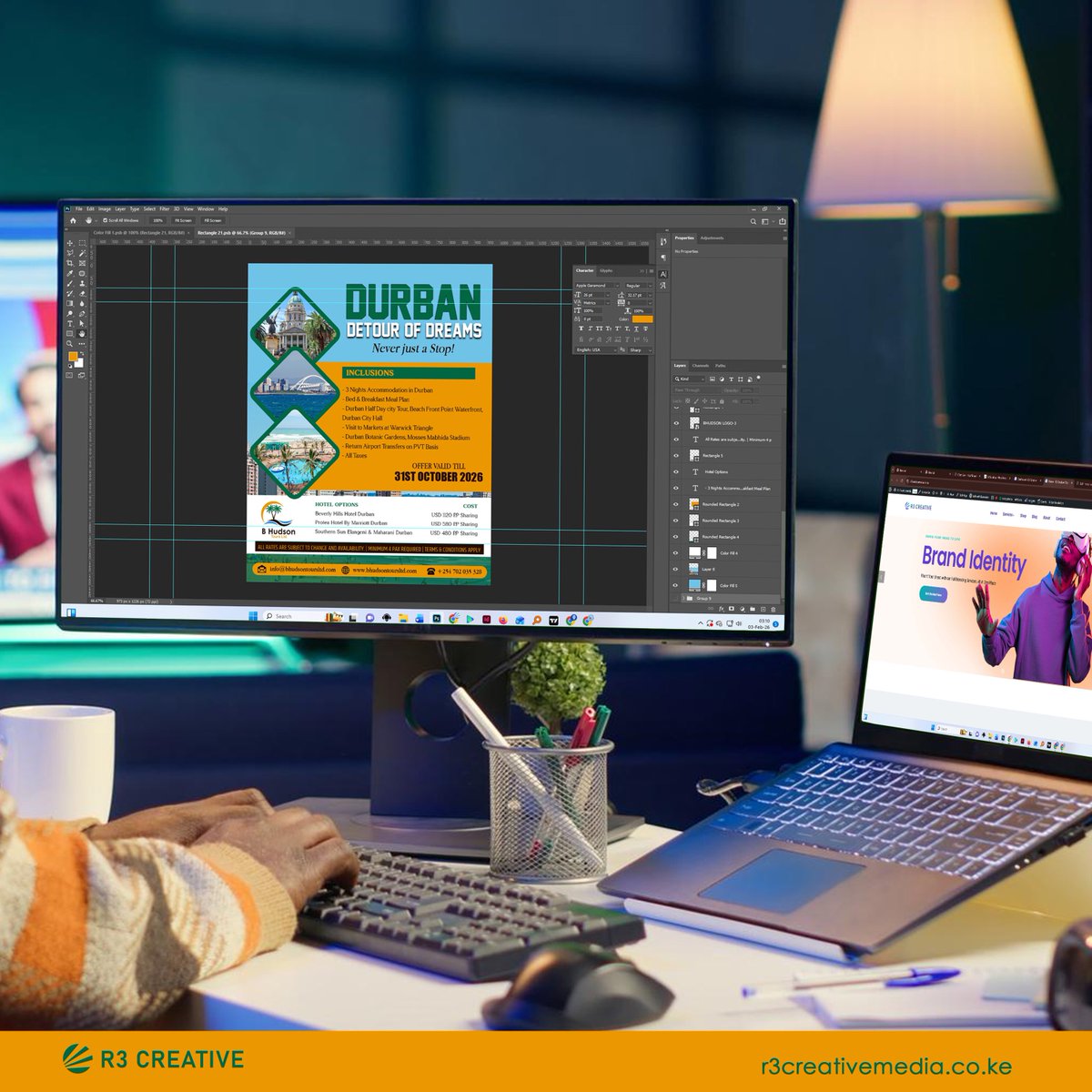 R3CreativeMedia's tweet image. We turn ideas into visuals that speaks before you do.

Get in touch to elevate your brand through elegant designs and visuals.

#CorporateDesign #BrandIdentity #ProfessionalBranding #BusinessDesign #GraphicDesignKenya