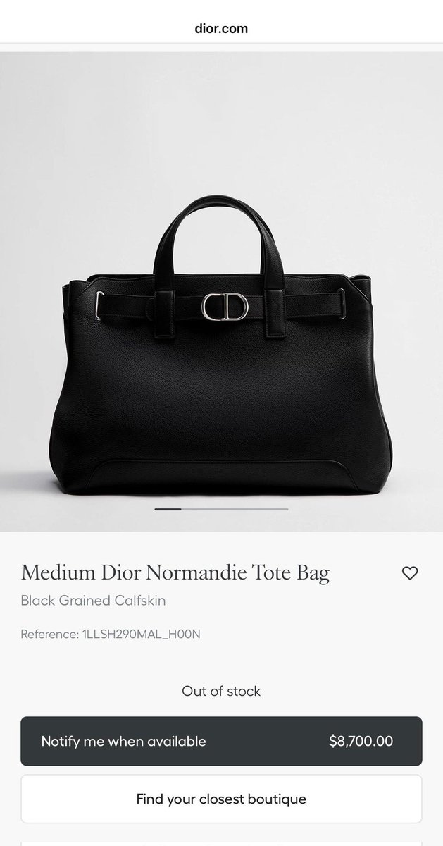 jmchartsmaster's tweet photo. The Dior Normandie Tote Bag Jimin carried yesterday at the airport is now officially SOLD OUT. https://t.co/D939tOzinM