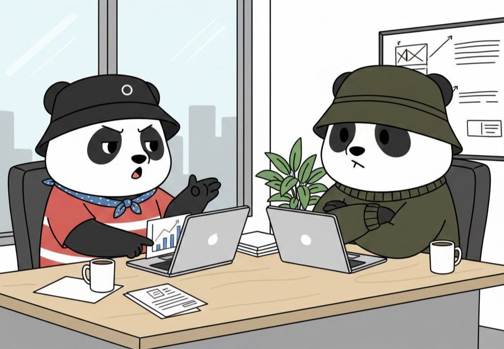 Having a heated conversation with <a href="/ViktorPandu/">Viktor</a>, but we're cooking something up. 😉