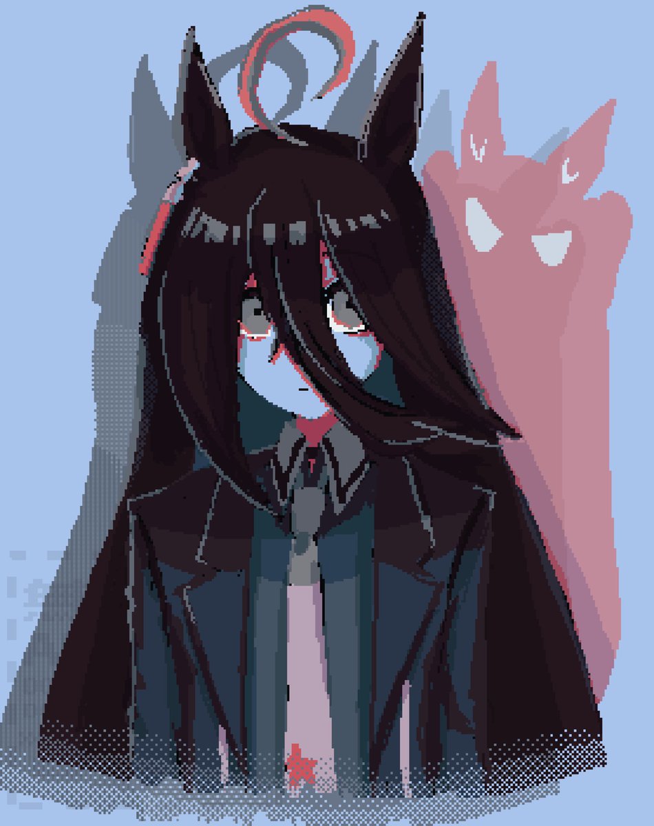 uma__41se's tweet photo. 久しぶりのドット絵
#マンハッタンカフェ https://t.co/ZvFnPxbFgK